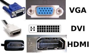 VGA, DVI & HDMI connectors